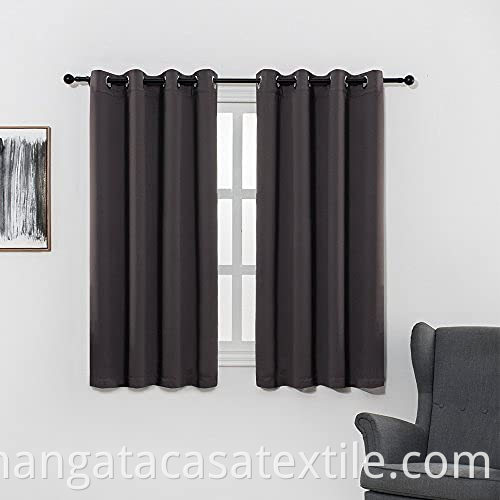 dark grey curtain